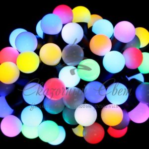 Гирлянда Шарики 7.5 м, 50 LED-шариков по 23 мм, соединяемая