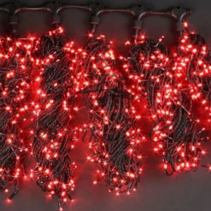 Гирлянда на дерево уличная 5 Нитей по 20 м, КРАСНЫЙ