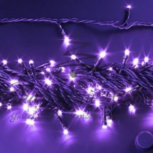 Гирлянда Нить 10 м, 24В, ФИОЛЕТ, черный провод