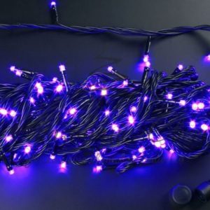 Гирлянда Нить 20 м, 2-кан, СОЕД, ФИОЛЕТОВАЯ