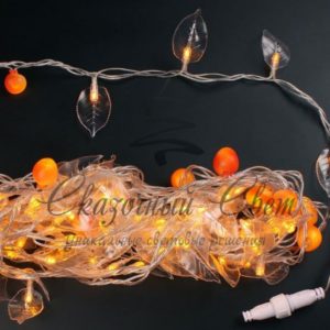 Гирлянда Нить Декор Флора, ЖЕЛТЫЙ