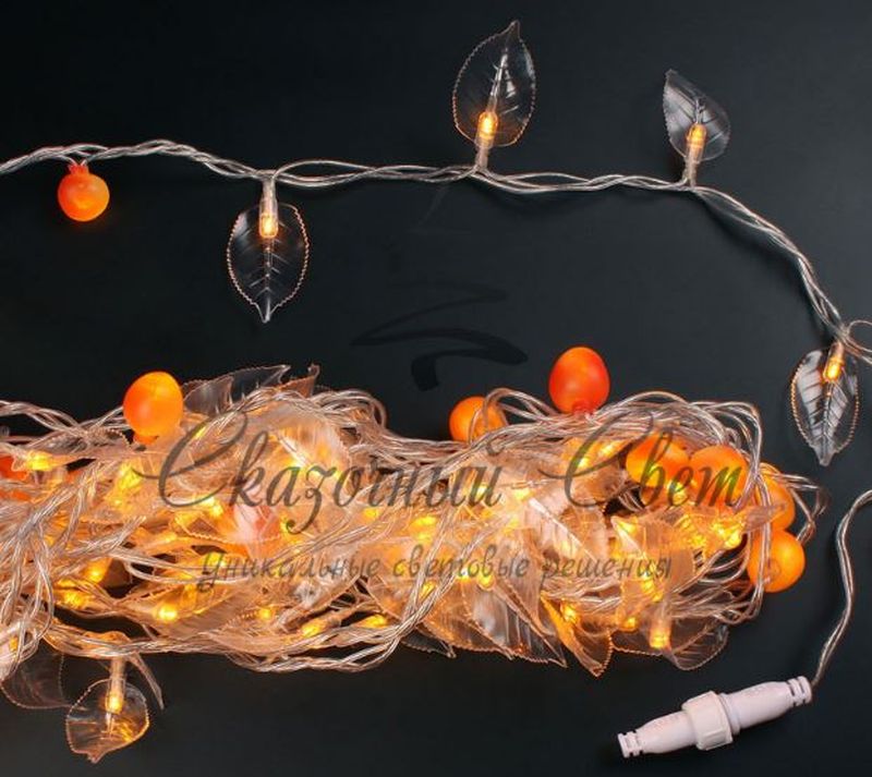 Гирлянда Нить Декор Флора, ЖЕЛТЫЙ