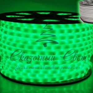 Дюралайт 2-жильный ЗЕЛЕНЫЙ, молочный