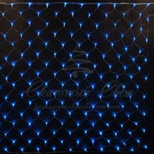 Гирлянда Сетка 2х1.5 , СИНИЙ+БЕЛЫЙ