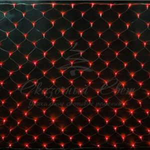 Гирлянда Сетка 2х3 КРАСНЫЙ