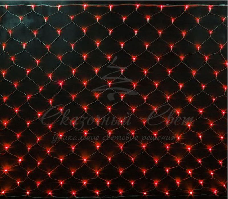 Гирлянда Сетка 2х3 КРАСНЫЙ