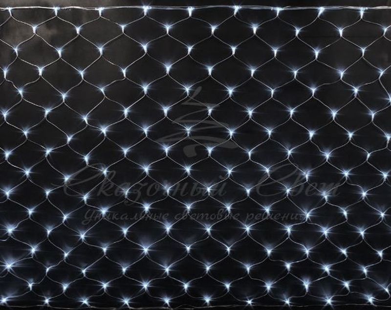 Гирлянда Сетка 2х3 БЕЛЫЙ