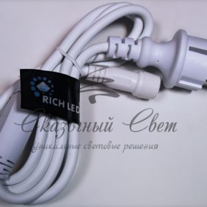 Блок питания для изделий с постоянным свечением. 2А. Для соединения до 10 шт., белый