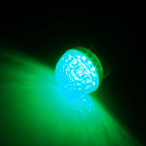 LED лампа с цоколем E27, 50 мм, (9 светодиодов), зеленый