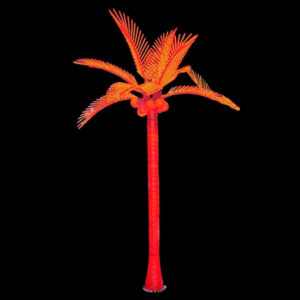 Светодиодная Пальма кокосовая 3,0х3,0м, красная