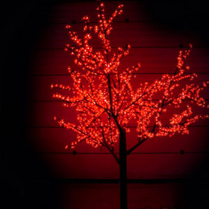 Сакура светодиодная 1728LED, H2,5м D2,0м, красное