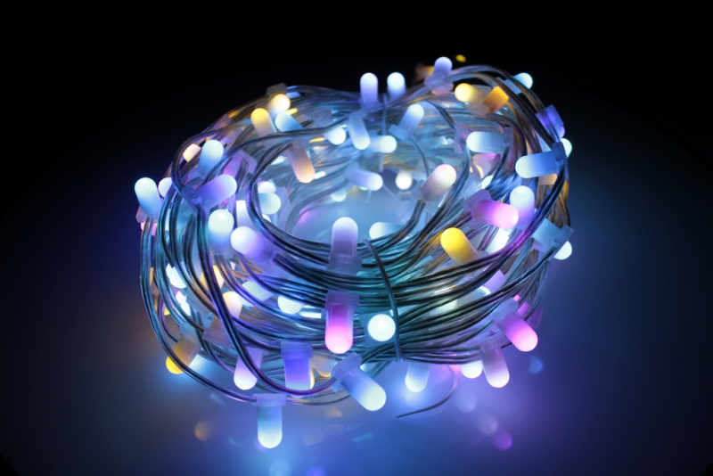 Клип-лайт, длина 100М без трансформатора, RGB