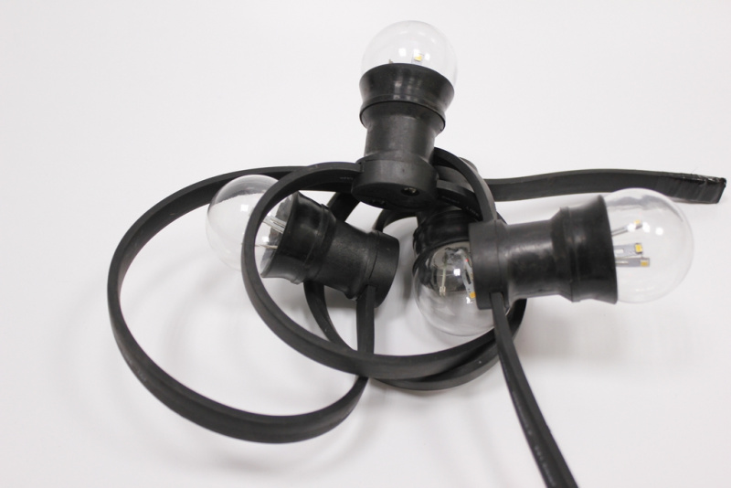 E27 BULB-6 SMD-240V-WW, G45, 6 SMD, прозрачная колба, теплый белый