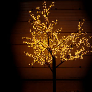 Сакура светодиодная 1728LED, H2,5м D2,0м, желтое