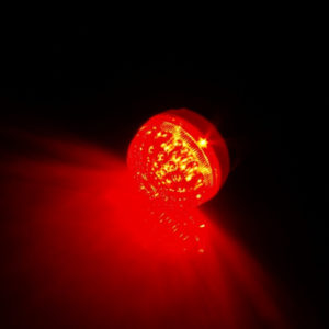 LED лампа с цоколем E27, 50 мм, (9 светодиодов), красный