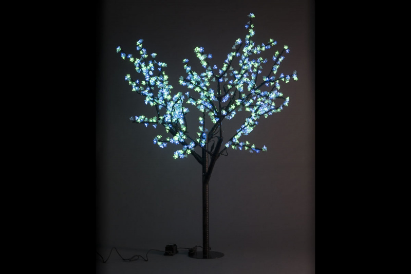 Сакура светодиодная 972LED, H1,9м D1,5м, мульти