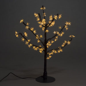Светодиодное дерево Куст сакуры 96LED, 0,8х0,8м, желтый