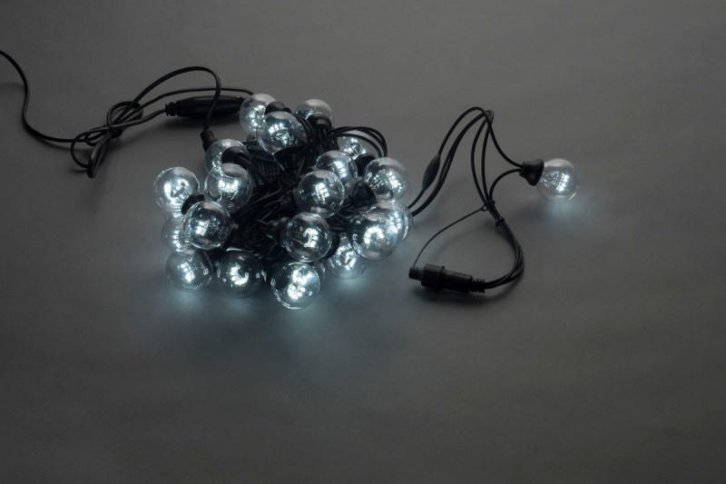 Белт-лайт с лампами LED-2BLR-40CM-10M-240V-W белый черный пр.