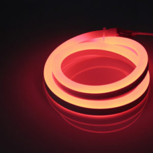 Гибкий неон (LED neon flex) 12х25мм, 120 led/m, бухта 50м, кратность резки 1метр, красный