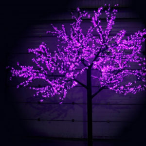 Сакура светодиодная 2688LED, H3,6м D3,0м, фиолетовое