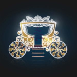 Карета Золотая световая 3,4х5,0х3,25 м — 3D GR 327