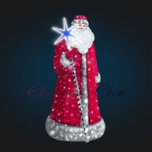 Фигура Дед Мороз 2,0х0,9х0,9 м — 3D GR 89