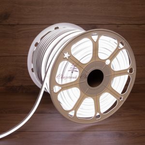 Гибкий неон 12 вольт 8х16мм, кратность резки 2.5cм, белый