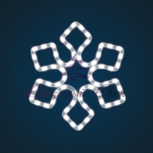 Новогодний мотив Снежинка 0,35х0,35 м — FL 01
