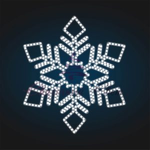 Новогодний мотив Снежинка 1,1х1,0 м — FL 15
