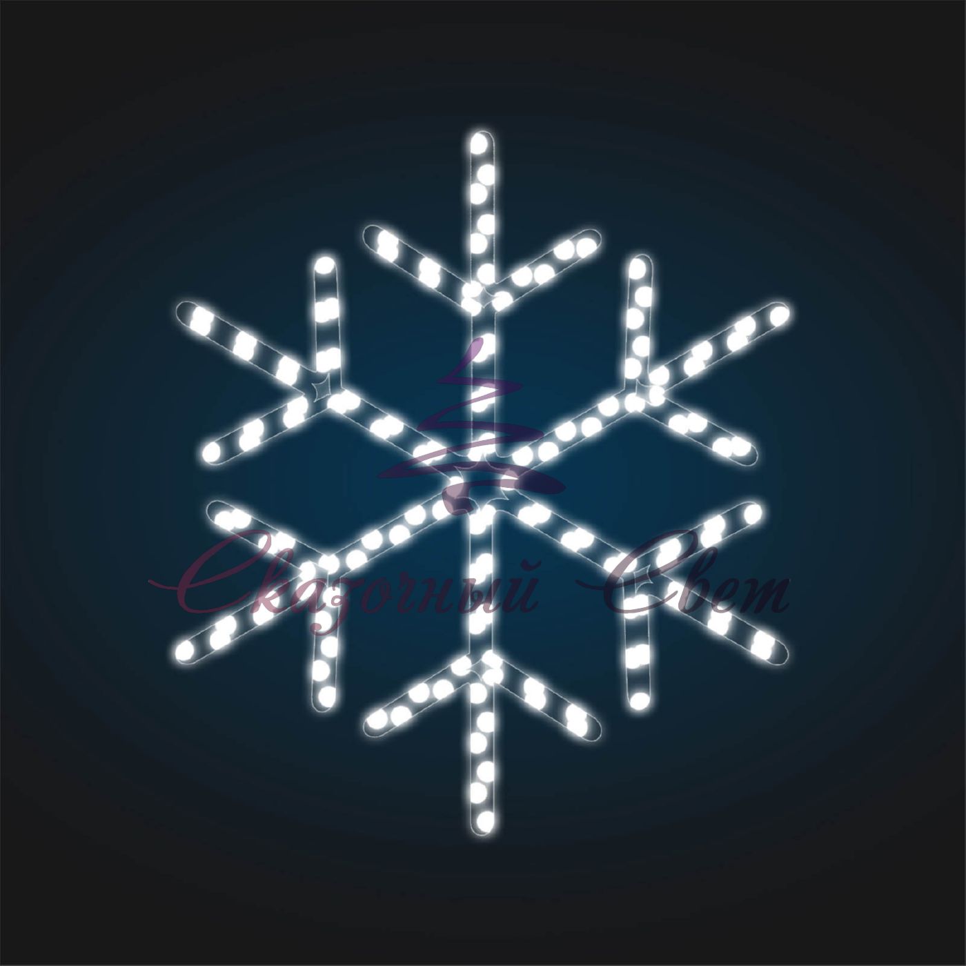 Новогодний мотив Снежинка FL 19 0,60х0,60 м