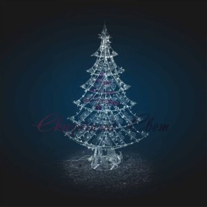 Световая фигура Елочка Ажур OL 109 1,30х2,00х0,25 м