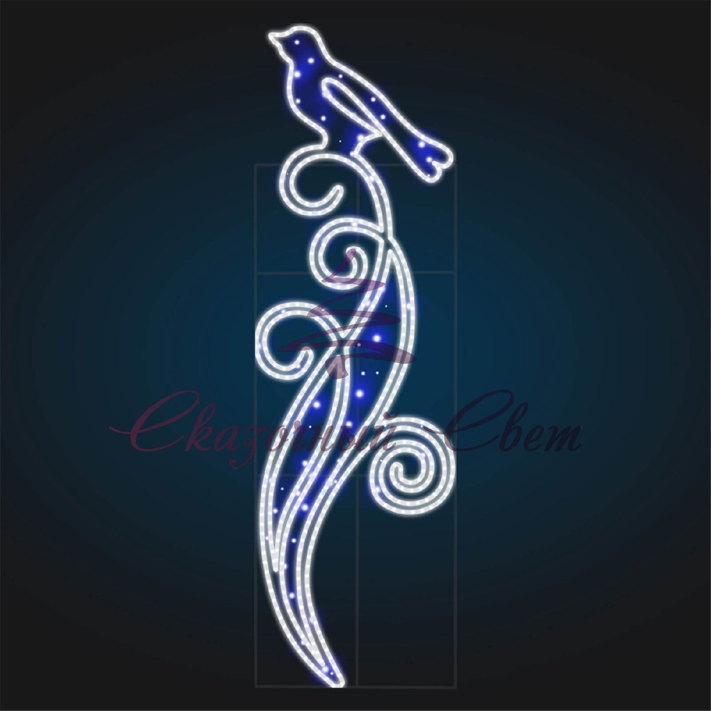 Консоль Мороз с птицей 2,3х0,7 м - ST 104