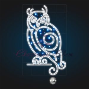 Праздничная консоль Сова 1,85х1,15 м — ST 307