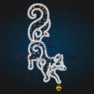 Новогодняя консоль Лиса 2,4х1,2 м — ST 310