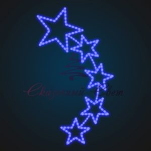 Световая консоль Пять звезд 1,5х0,8 м — ST 49
