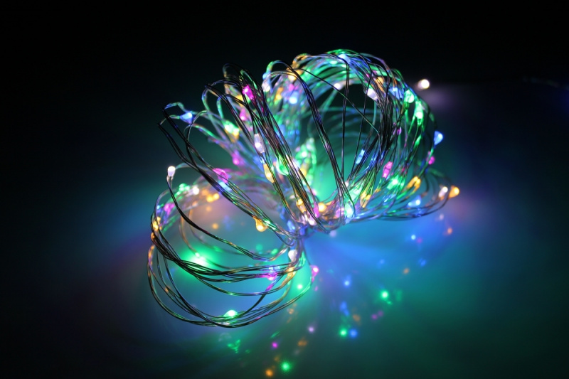 Гирлянда Роса 20м, RGB