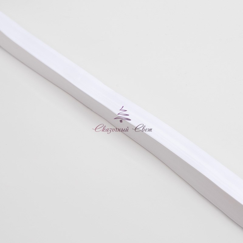 Гибкий неон 12 вольт 8х16мм, кратность резки 2.5cм, белый