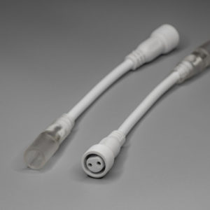 Переходник дюралайт- нить, белый