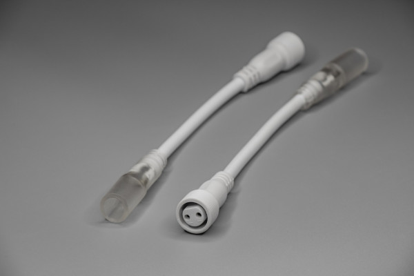 Переходник дюралайт- нить, белый