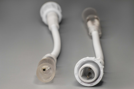 Переходник нить- дюралайт, белый