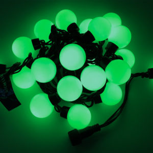 Гирлянда большие шарики, 5м, ЗЕЛЕНАЯ, 220В