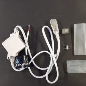 Комплект подключения для Клипсолайта 220В, 1А, без вилки, до 25м, белый провод