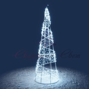 Конусная спиральная елка