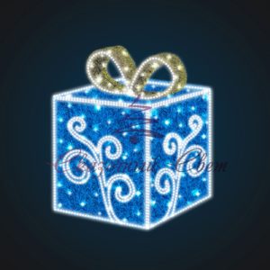 Световая композиция Новогодний Подарок с Узором