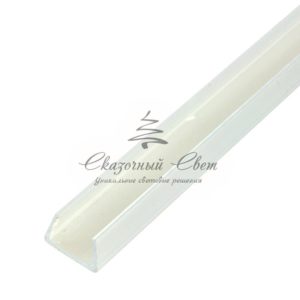 Прозрачный П-образный короб, 1м, пластик