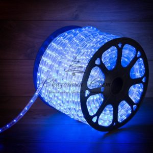 Дюралайт LED,  постоянное свечение (2W) — синий,  36 LED/м,  бухта 100м