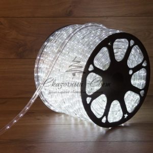Дюралайт LED, свечение с динамикой (3W) — белый, 36 LED/м, бухта 100м