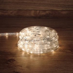 Дюралайт LED фиксинг (2W),  24 LED/м,  теплый белый,  20 м