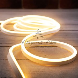 Гибкий неон LED SMD 8х16 мм,  односторонний,  теплый белый,  120 LED/м,  5 м