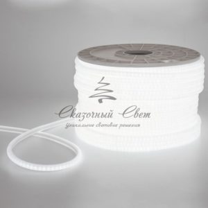 Гибкий Неон LED SMD 12х12 мм, форма — D, белый, 120 LED/м, бухта 100м